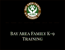 Tablet Screenshot of bayareafamilyk9.com